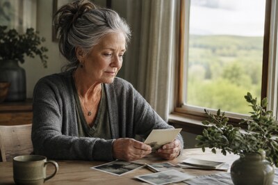 Persona comprendiendo una experiencia emocional difícil sin etiquetas apresuradas