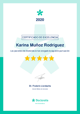 Certificado de Excelencia 2020